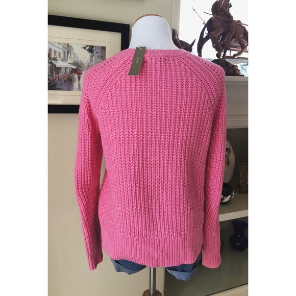 J. Crew Pink Chunky Knit Sweater - Picture 3 of 5